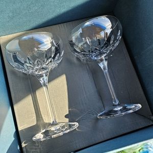 Waterford Lismore Essence Champagne Saucers, Set of 2